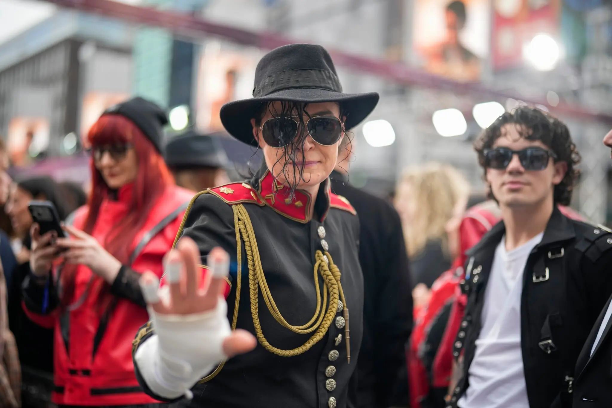 Fans of Michael Jackson gathered for the world premiere of “Michael” in Berlin last week.Credit...Ebrahim Noroozi/Associated Press